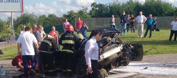 Последствия аварии на проспекте Дзержинского - Sputnik Беларусь