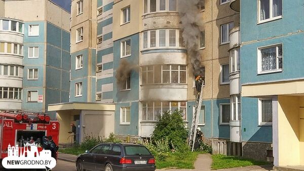 Пожар в жилом доме в Гродно - Sputnik Беларусь