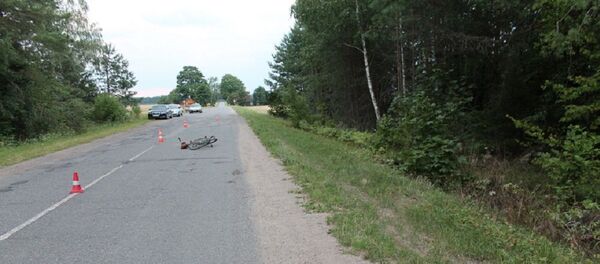 Место смертельного наезда на велосипедистку в Вороново Место смертельного наезда на велосипедистку в Вороново - Sputnik Беларусь