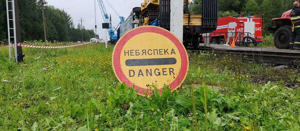 Ремонтные работы на участке железной дороги - Sputnik Беларусь