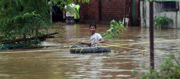 Наводнение в Индии Наводнение в Индии - Sputnik Беларусь