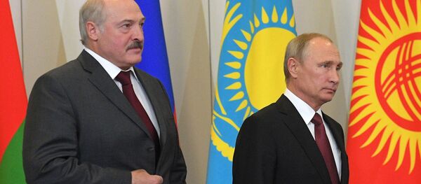 Президент Беларуси Александр Лукашенко и президент России Владимир Путин - Sputnik Беларусь