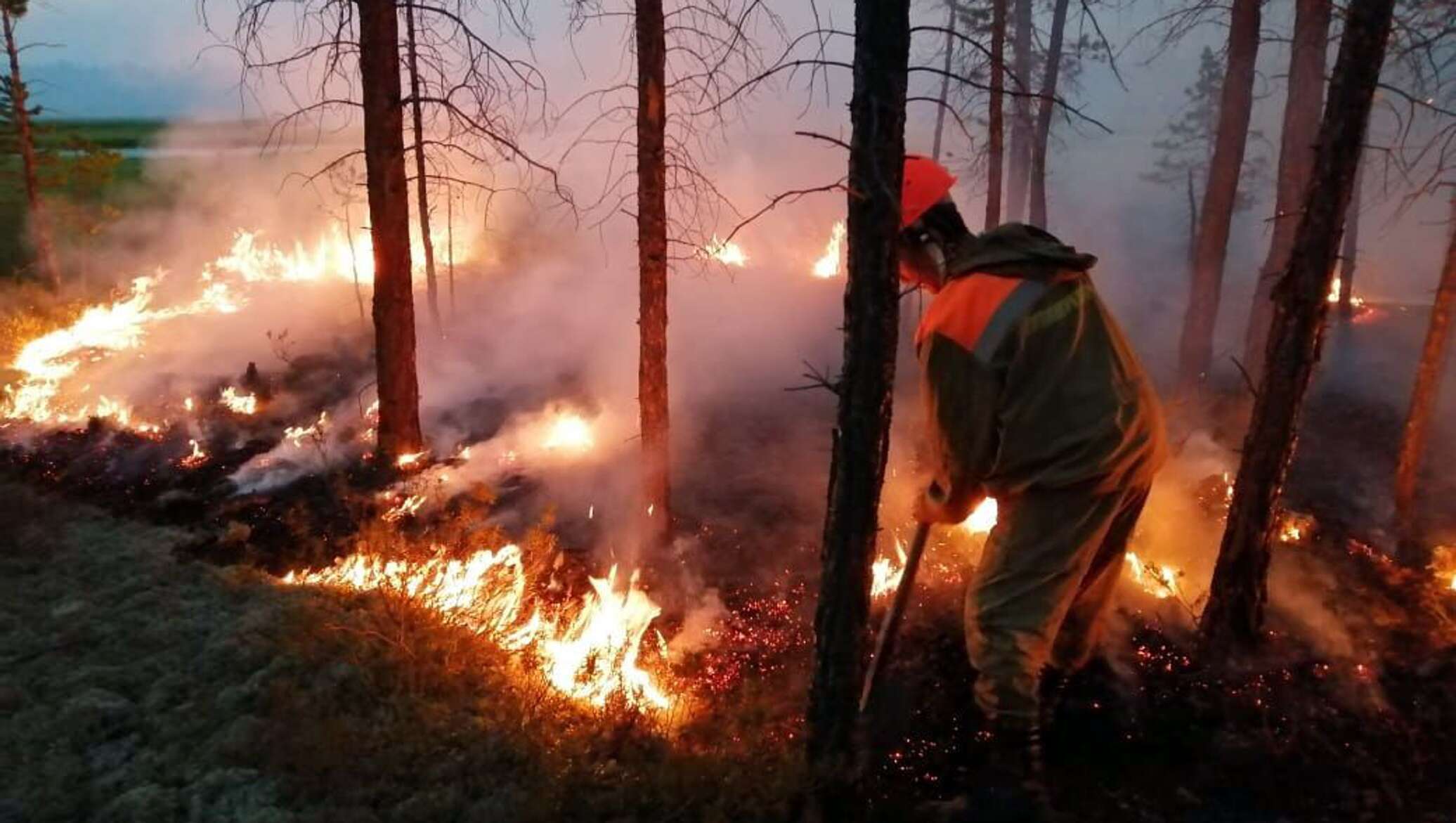 Сильные пожары в россии