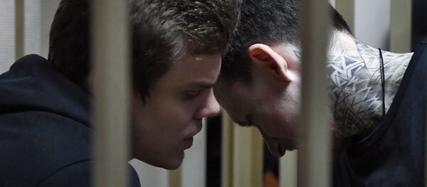 Футболисты Павел Мамаев (справа) и Александр Кокорин - Sputnik Беларусь