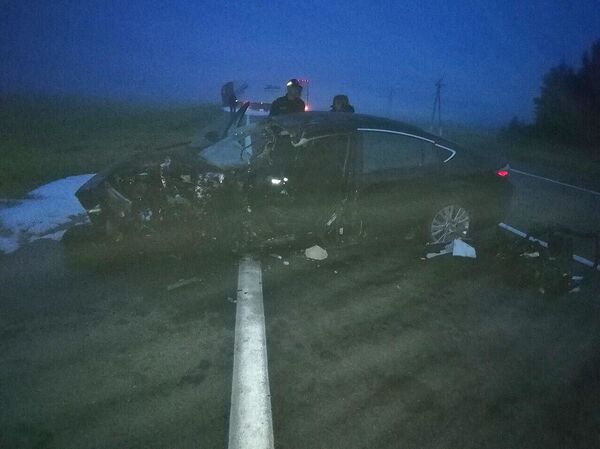 Mazda выскочила на встречку и врезалась в фуру в Шумилинском районе - Sputnik Беларусь