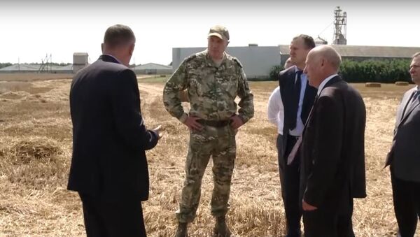 Глава МВД проверил, как в Дзержинском районе убирают урожай – видео - Sputnik Беларусь