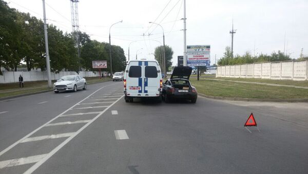 Авария с участием машины милиции в Бресте - Sputnik Беларусь