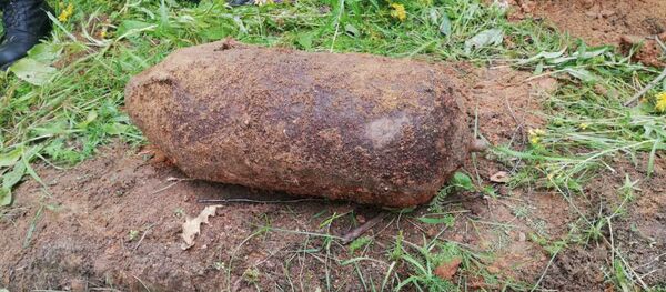 Найденная в лесу бомба Найденная в лесу бомба - Sputnik Беларусь