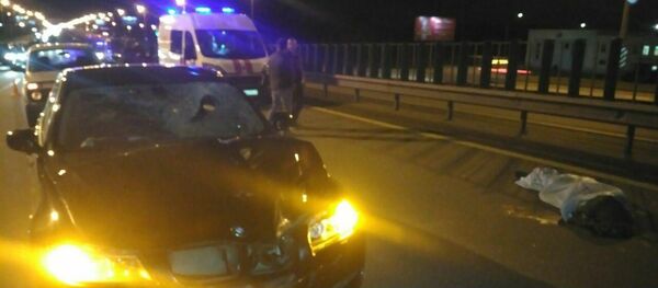 Место аварии на МКАД - Sputnik Беларусь