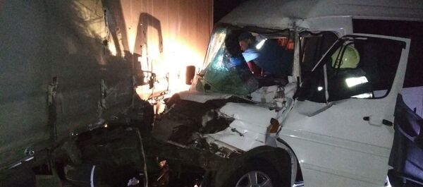 Микроавтобус и фура столкнулись под Ивье: шесть человек в больнице - Sputnik Беларусь