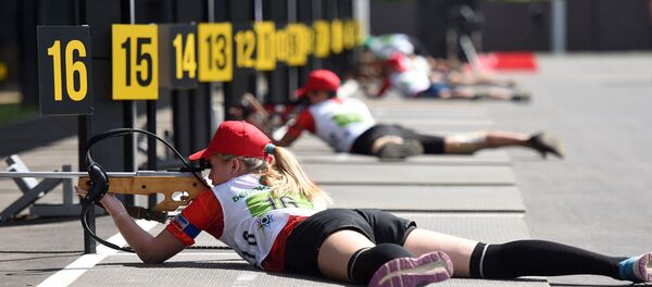 Биатлонный комплекс с уникальным стрельбищем открыли в Гомеле Биатлонный комплекс с уникальным стрельбищем открыли в Гомеле - Sputnik Беларусь