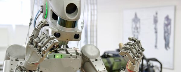 Испытание антропоморфного робота Федор Испытание антропоморфного робота Федор - Sputnik Беларусь
