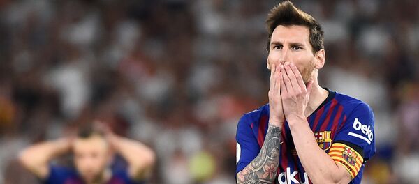 Нападающий Барселоны Лионель Месси Нападающий Барселоны Лионель Месси - Sputnik Беларусь