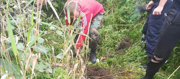 На месте обнаружения останков - Sputnik Беларусь