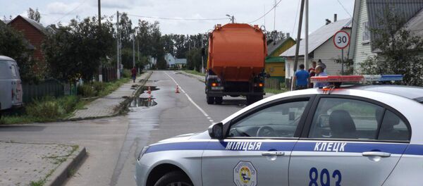 Место ЧП в Слуцке Место ЧП в Слуцке - Sputnik Беларусь