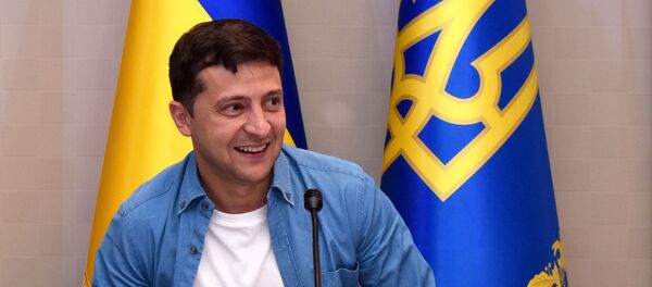 Прэзідэнт Украіны Уладзімір Зяленскі Прэзідэнт Украіны Уладзімір Зяленскі - Sputnik Беларусь