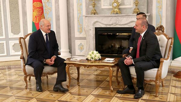 Встреча президента Александра Лукашенко с премьер-министром Грузии Мамукой Бахтадзе - Sputnik Беларусь