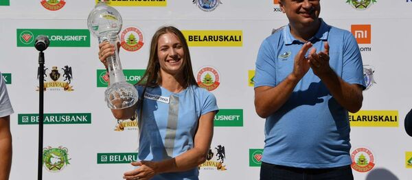 Белорусская биатлонистка Дарья Домрачева получила Хрустальный глобус - Sputnik Беларусь