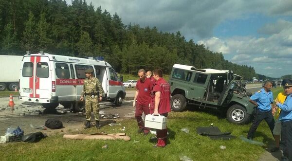 Страшная авария под Боровлянами: столкнулись две машины, полные людей - Sputnik Беларусь