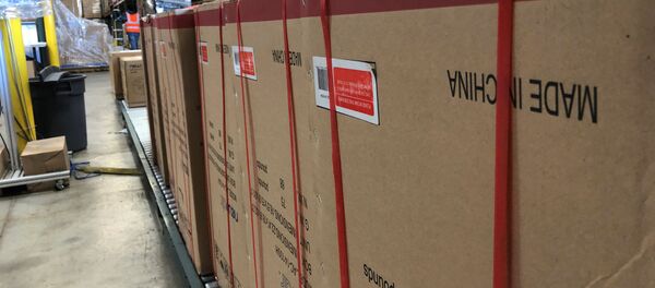 Коробки с товарами, сделанными в Китае - Sputnik Беларусь