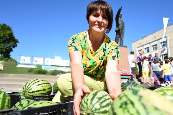 Первый в Беларуси фестиваль арбуза прошел в Лоеве - Sputnik Беларусь