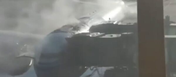 В аэропорту Пекина загорелся самолет Air China - Sputnik Беларусь