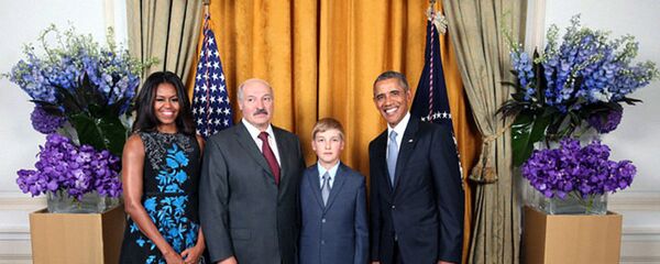 Прэзідэнт Беларусі Аляксандр Лукашэнка прыняў удзел у прыёме ад імя прэзідэнта ЗША Барака Абамы на 70-й сесіі Генасамблеі ААН Прэзідэнт Беларусі Аляксандр Лукашэнка прыняў удзел у прыёме ад імя прэзідэнта ЗША Барака Абамы на 70-й сесіі Генасамблеі ААН - Sputnik Беларусь