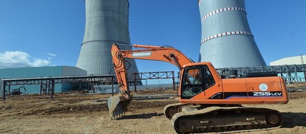 Будаўніцтва Беларускай АЭС у Астраўцы Будаўніцтва Беларускай АЭС у Астраўцы - Sputnik Беларусь