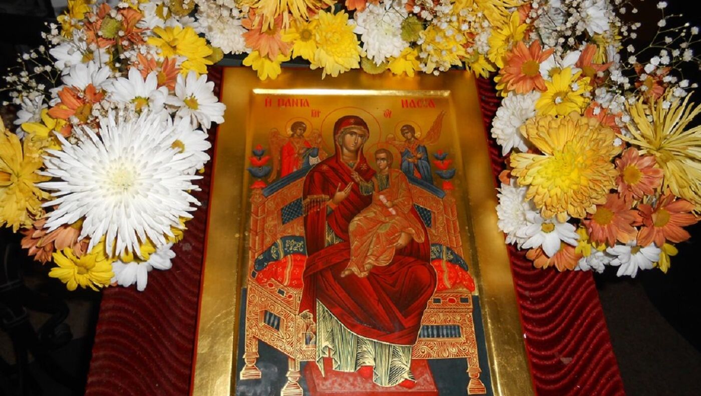 Икона Всецарица в Новоспасском монастыре