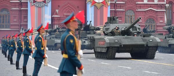 Ваенны парад, прысвечаны 74-й гадавіне Перамогі ў Вялікай Айчыннай вайне Ваенны парад, прысвечаны 74-й гадавіне Перамогі ў Вялікай Айчыннай вайне - Sputnik Беларусь