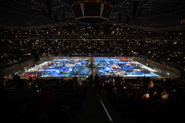 Лукашэнка з сынам наведалі першы матч мінскага Дынама ў новым сезоне КХЛ - Sputnik Беларусь