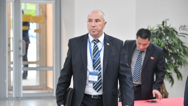 Министр внутренних дел Юрий Караев на Международной антитеррористической конференции в Минске - Sputnik Беларусь