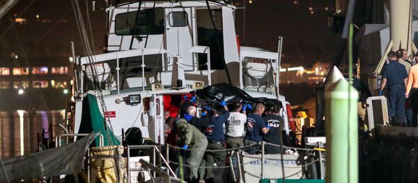 Судно, на котором произошел пожар - Sputnik Беларусь