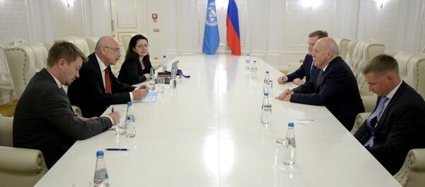 Пасол Расіі ў Беларусі і намеснік генеральнага сакратара ААН на сустрэчы ў Мінску - Sputnik Беларусь