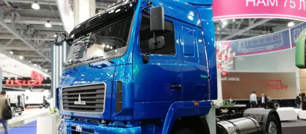 Цягач МАЗ на газавым паліве Цягач МАЗ на газавым паліве - Sputnik Беларусь