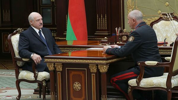 Президент Александр Лукашенко принял с докладом министра внутренних дел Юрия Караева - Sputnik Беларусь
