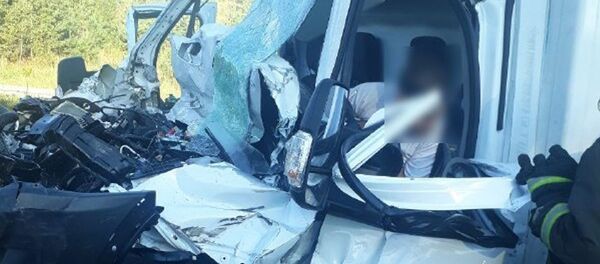 Грузовики столкнулись на трассе М1 - Sputnik Беларусь