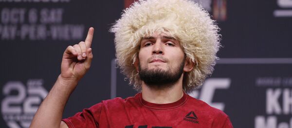 Российский чемпион UFC Хабиб Нурмагомедов  - Sputnik Беларусь