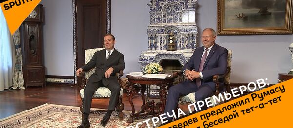 Bстреча Медведева и премьер-министра Беларуси Сергея Румаса Bстреча Медведева и премьер-министра Беларуси Сергея Румаса - Sputnik Беларусь