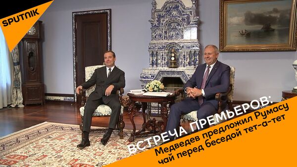 Bстреча Медведева и премьер-министра Беларуси Сергея Румаса - Sputnik Беларусь