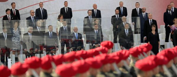 На торжественной церемонии, посвященной 80-й годовщине начала Второй мировой войны в Варшаве - Sputnik Беларусь