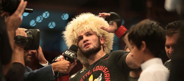 Хабиб Нурмагомедов после боя с Дастином Порье - Sputnik Беларусь