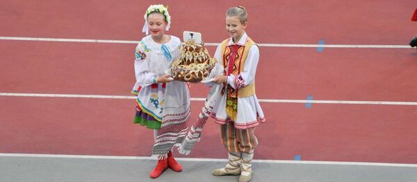 На открытии матча в Минске - Sputnik Беларусь