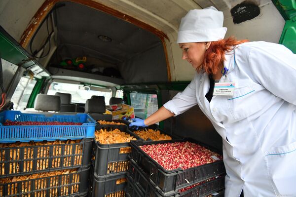 Грибочки радиоактивные? Как на Комаровке проверяют продукты - Sputnik Беларусь