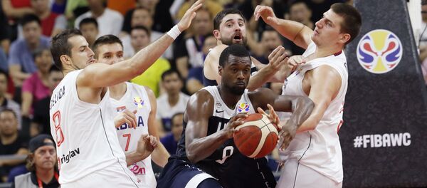 Матч США - Сербия на ЧМ по баскетболу - Sputnik Беларусь