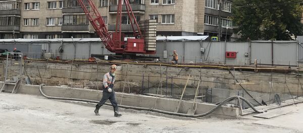 Закопать скелет станции в районе улицы Сухой метростроевцы планируют в октябре - Sputnik Беларусь