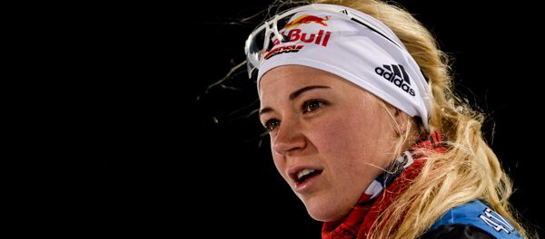 Немецкая биатлонистка Мириам Гесснер Немецкая биатлонистка Мириам Гесснер - Sputnik Беларусь