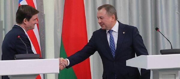 Заместитель государственного секретаря США Дэвид Хэйл и глава МИД Беларуси - Sputnik Беларусь