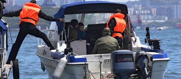 Работа российских пограничников, архивное фото - Sputnik Беларусь