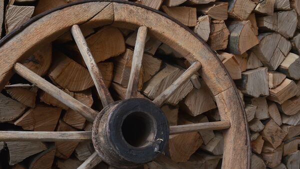 Деревянное колесо, архивное фото - Sputnik Беларусь